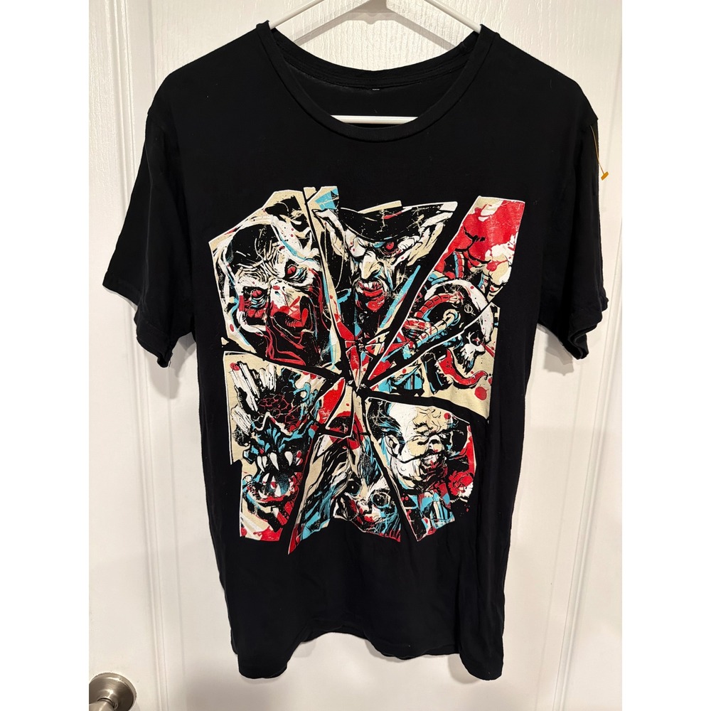 Universal Studios Halloween Horror Nights 24 Shattered Screams Black T-Shirt MD